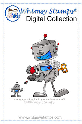 Toybot - Digital Stamp - Whimsy Stamps