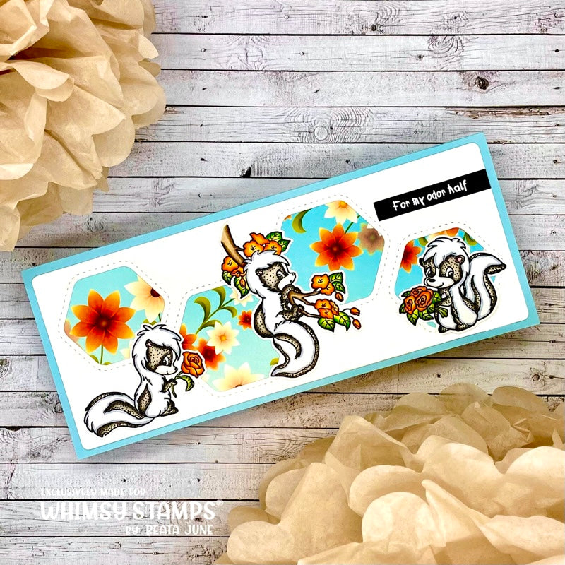 **NEW Slimline Honeycomb Die - Whimsy Stamps