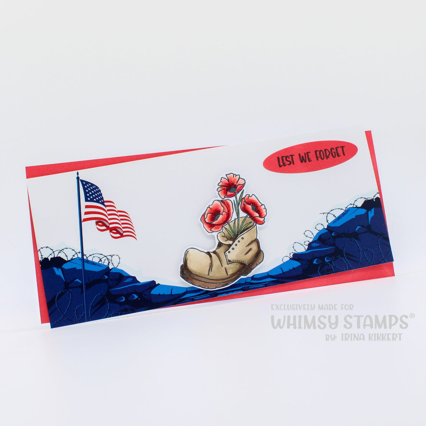 **NEW Slimline Paper Pack - Military - Whimsy Stamps