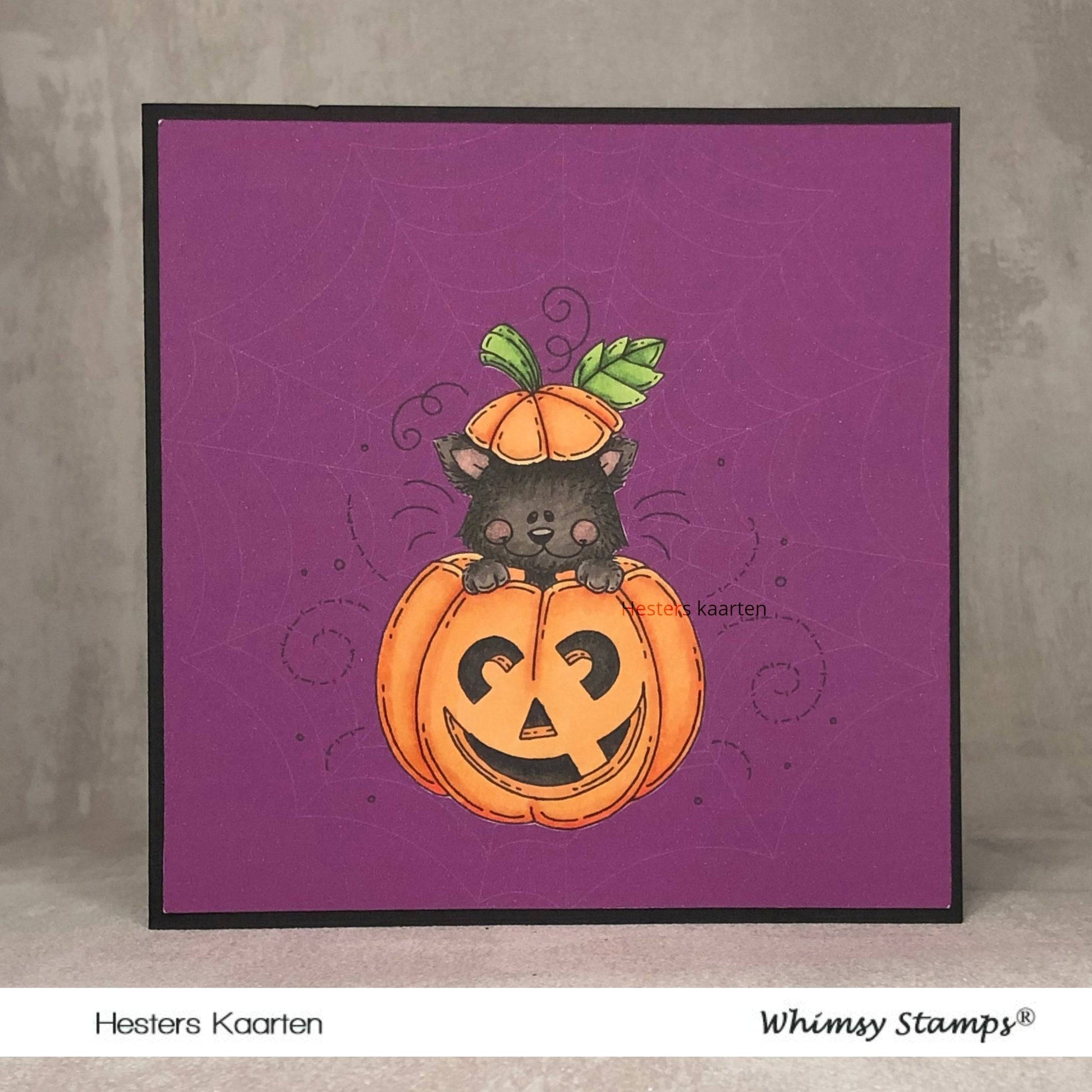 Cat O Lantern - Digital Stamp - Whimsy Stamps