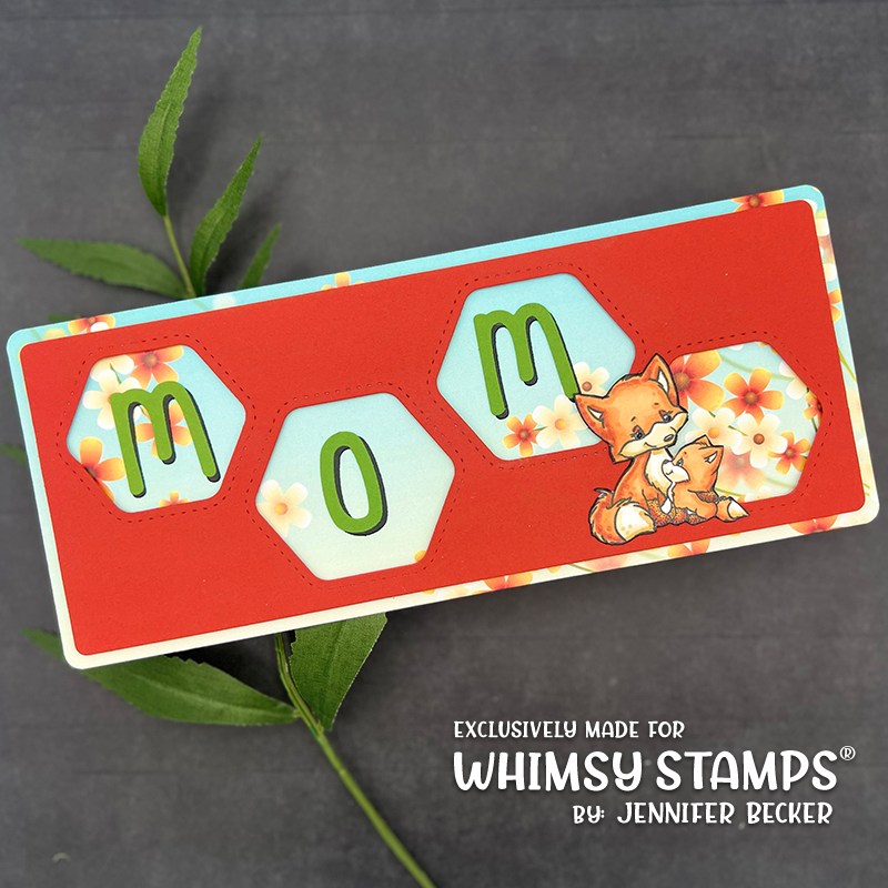 **NEW Slimline Honeycomb Die - Whimsy Stamps