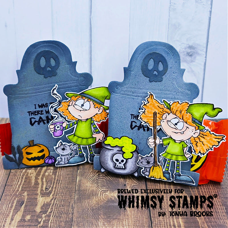 Slimline Decrepit Grave Die Set - Whimsy Stamps