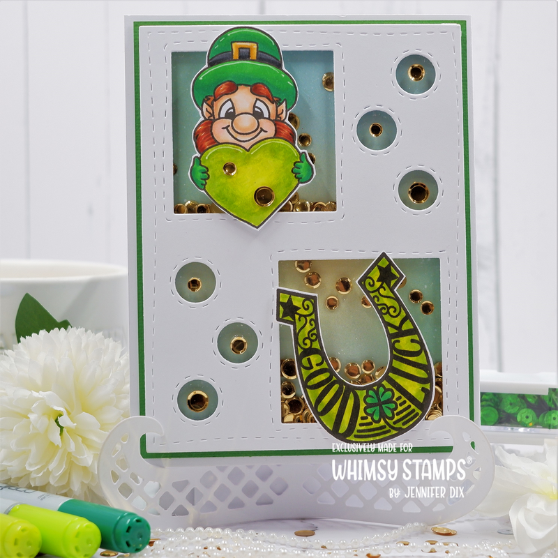 **NEW Lucky Leprechauns Clear Stamps - Whimsy Stamps