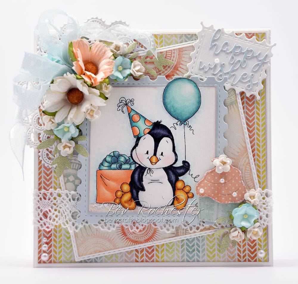 Penguin Birthday - Digital Stamp - Whimsy Stamps