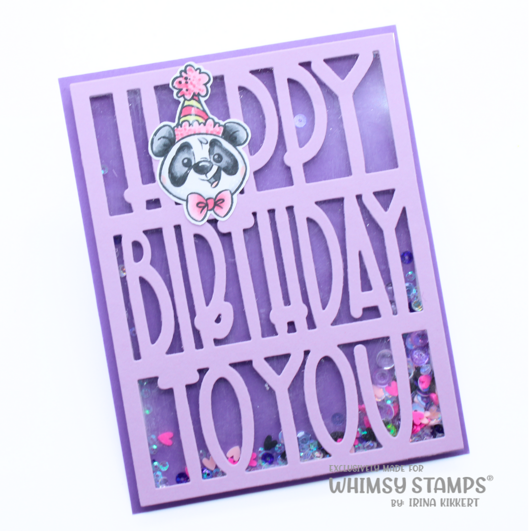 **NEW Happy Birthday Coverplate Die - Whimsy Stamps