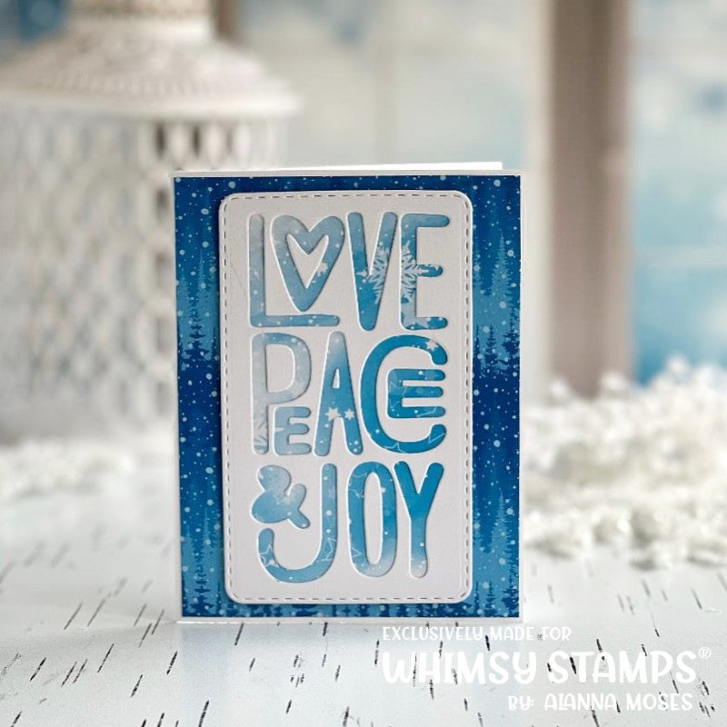 **NEW 6x6 Paper Pack - Blissful Blues - Whimsy Stamps