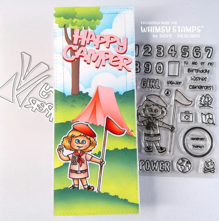 Slimline Meadow Die Set - Whimsy Stamps