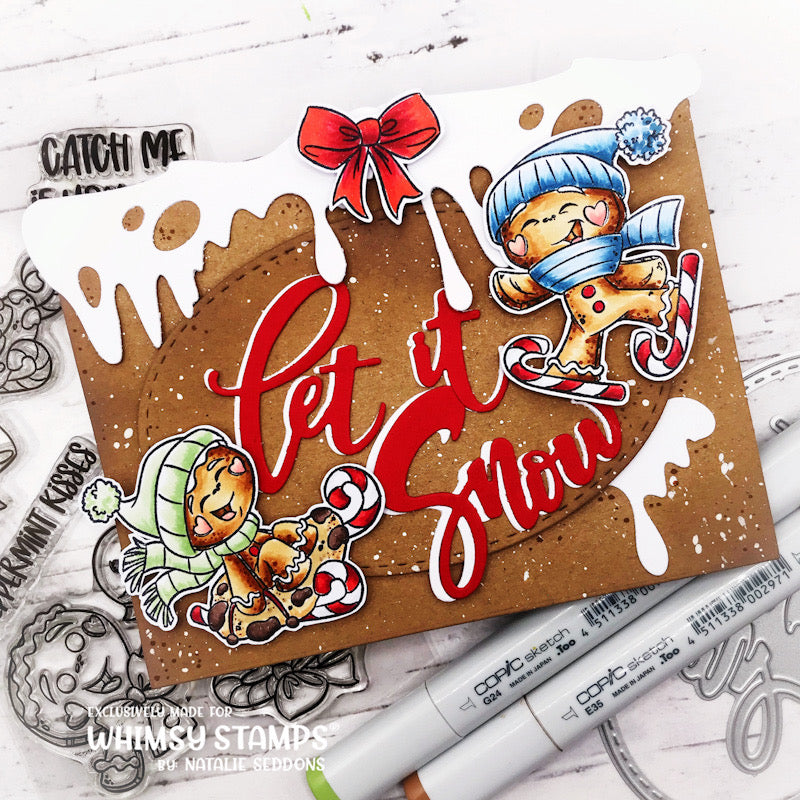 **NEW Gingerbread Fun Clear Stamps - Whimsy Stamps