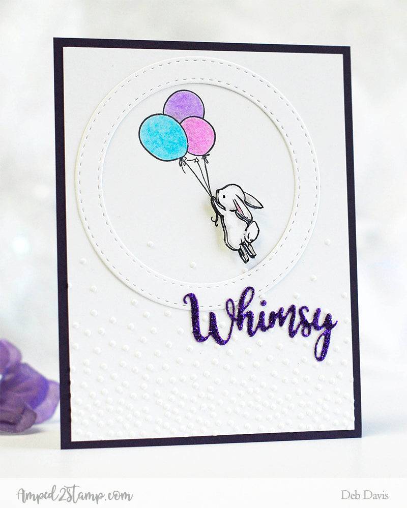 Bunny Balloons Clear Stamps - Whimsy Stamps