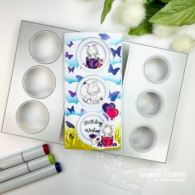 Mini Slim Tri-Fold Die Set - Whimsy Stamps