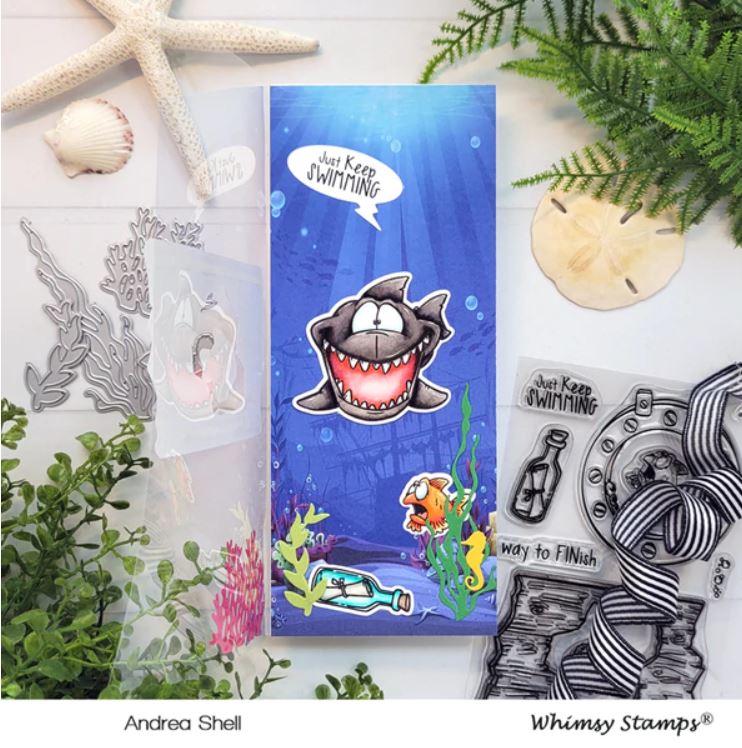 Slimline Paper Pack - Under the Sea - Whimsy Stamps