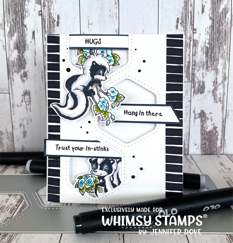 **NEW Slimline Honeycomb Die - Whimsy Stamps