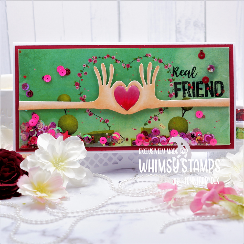 **NEW Heart Hands Die - Whimsy Stamps