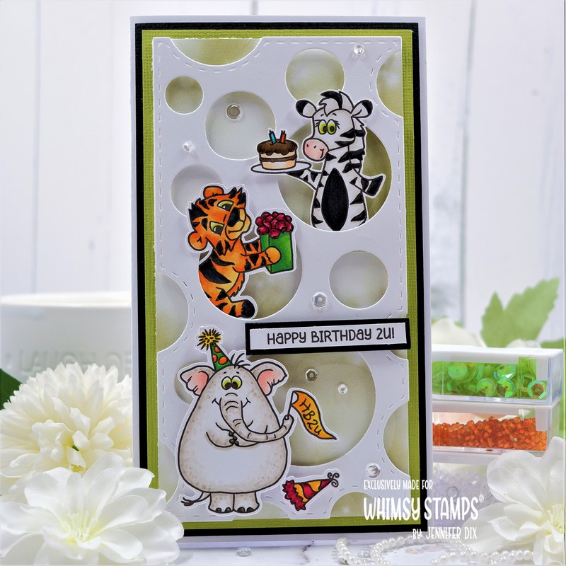 **NEW Jungle Birthday Clear Stamps - Whimsy Stamps