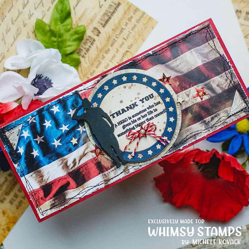 **NEW Military Sheroes Die Set - Whimsy Stamps