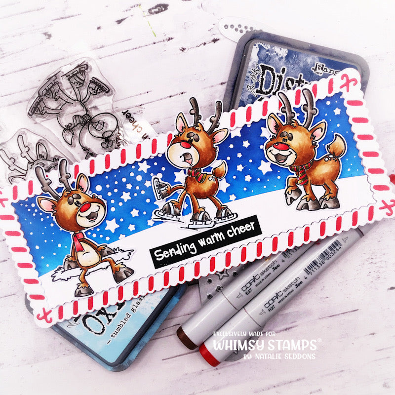 **NEW Reindeer Time Clear Stamps - Whimsy Stamps