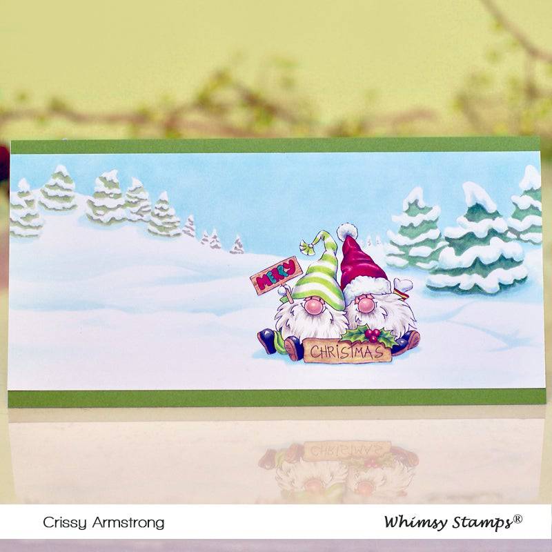 Gnome for Christmas Clear Stamps - Whimsy Stamps