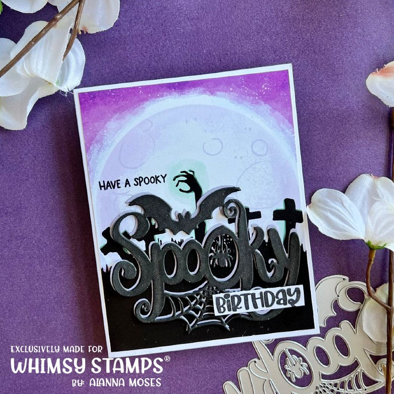 **NEW 6x6 Paper Pack - Haunted Graveyards - Whimsy Stamps