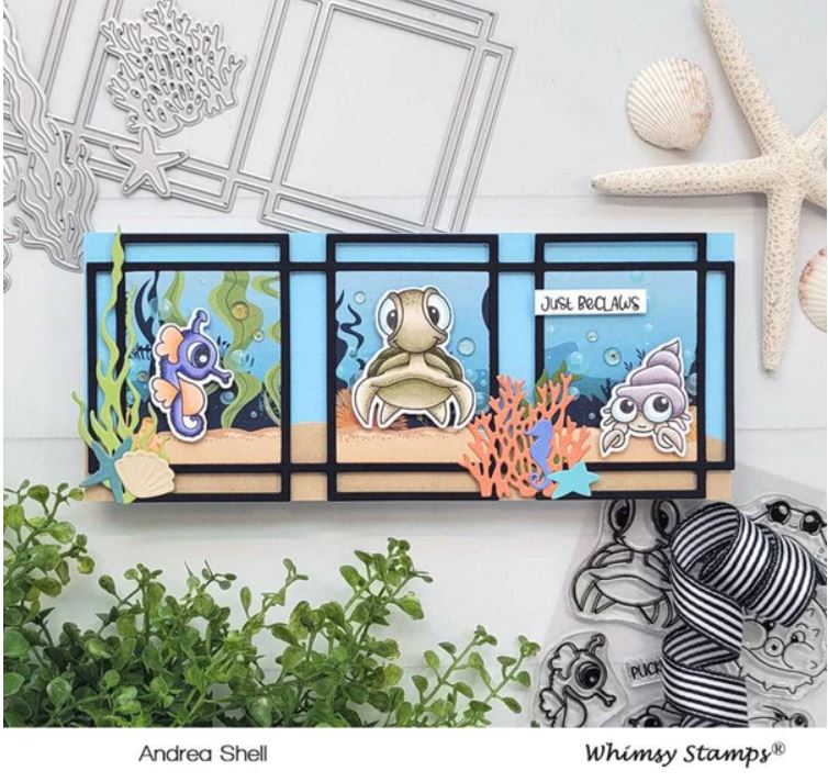 Slimline Paper Pack - Under the Sea - Whimsy Stamps