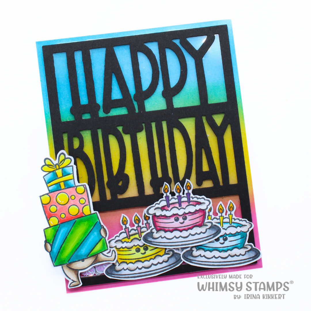 **NEW Panda Party Clear Stamps - Whimsy Stamps