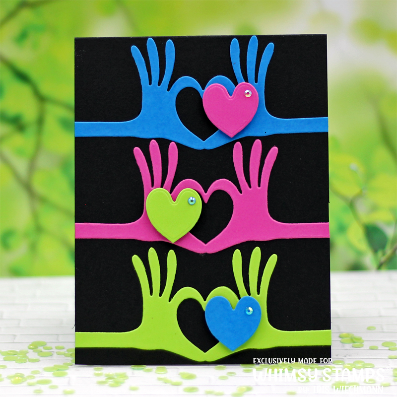 **NEW Heart Hands Die - Whimsy Stamps