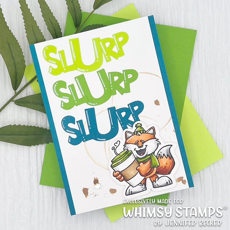 **NEW Give a Sip Clear Stamps - Whimsy Stamps