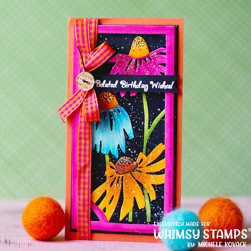 **NEW Coneflower Frame Die - Whimsy Stamps