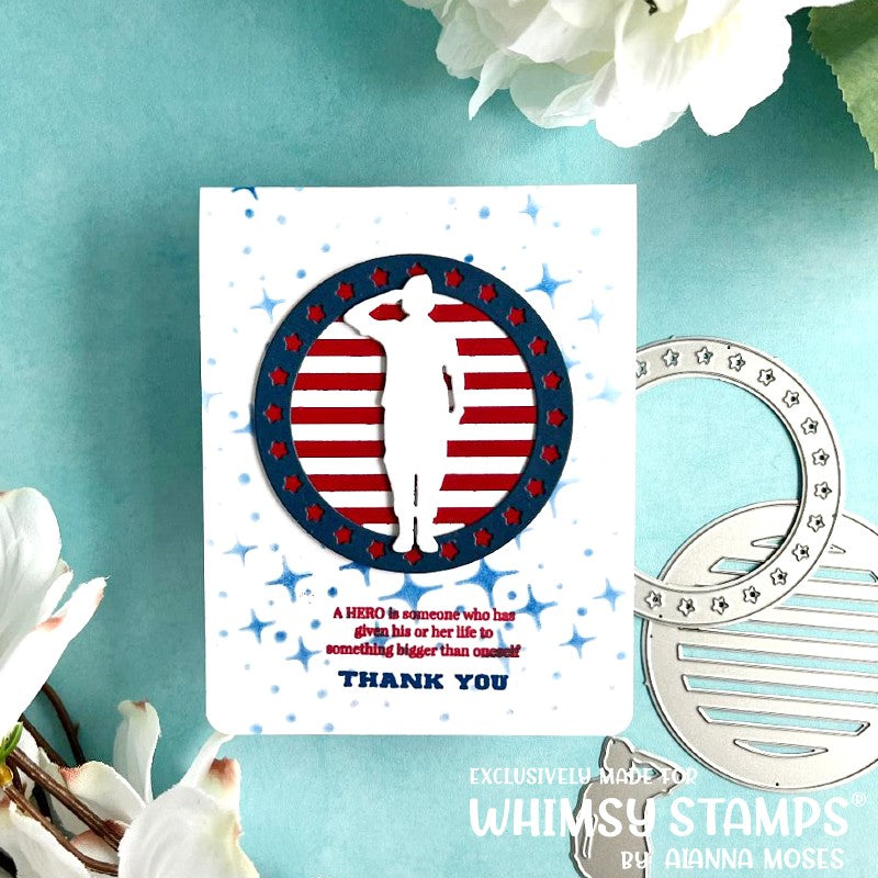 **NEW Military Sheroes Die Set - Whimsy Stamps