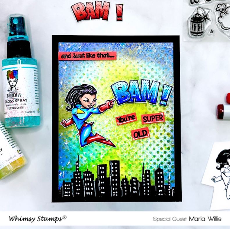 BAM! You're Old Clear Stamps - Whimsy Stamps