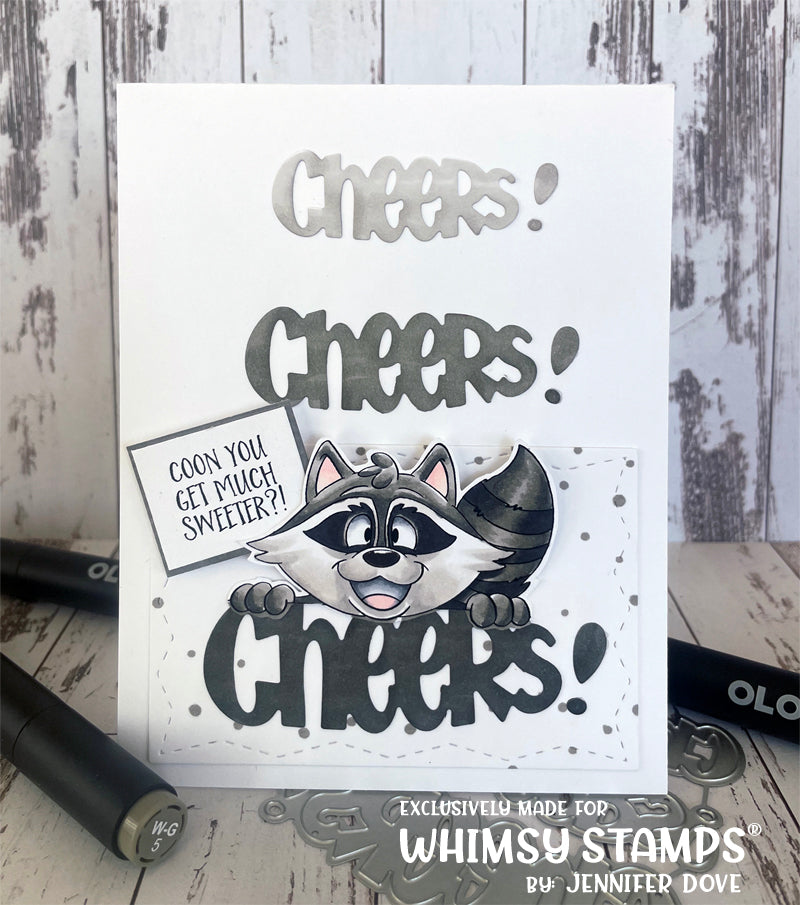 **NEW Coon Talk Clear Stamps - Whimsy Stamps