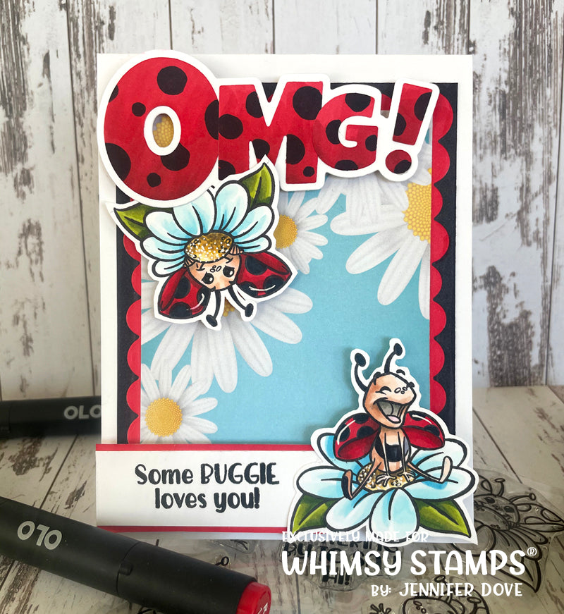 **NEW Lady Buggies Clear Stamps - Whimsy Stamps