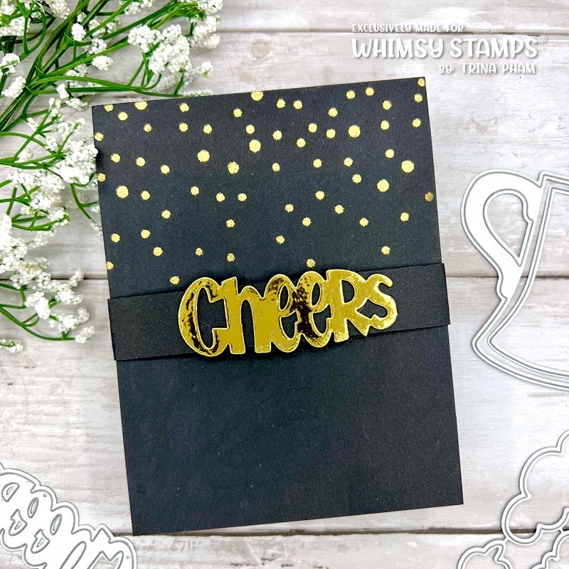 **NEW Cheers! Word Die Set - Whimsy Stamps