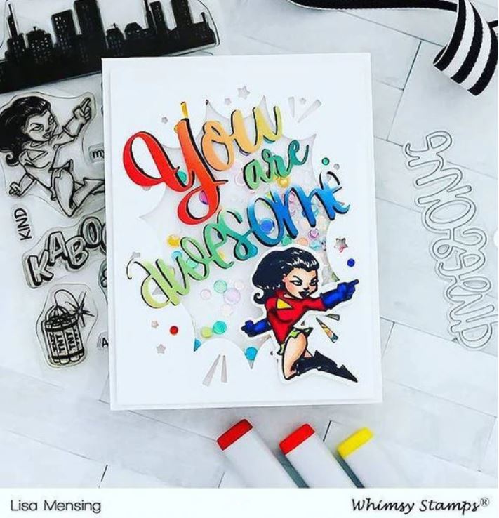 BAM! You're Old Outlines Die Set - Whimsy Stamps