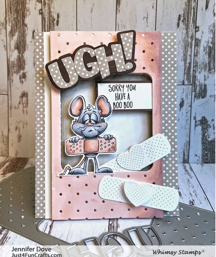 UGH! Word and Shadow Die Set - Whimsy Stamps