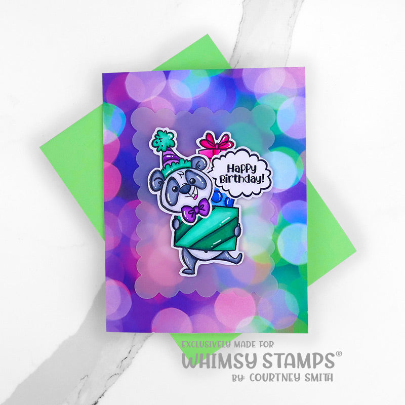 **NEW Panda Party Clear Stamps - Whimsy Stamps