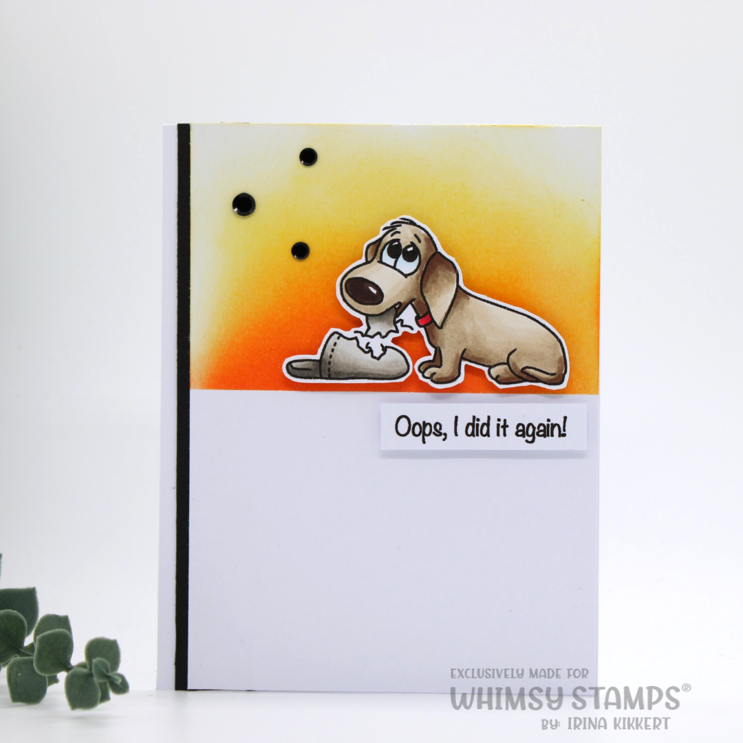 **NEW Doggie Naughty Clear Stamps - Whimsy Stamps