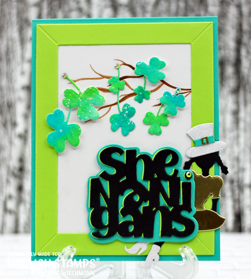 **NEW Shenanigans Word and Shadow Die Set - Whimsy Stamps