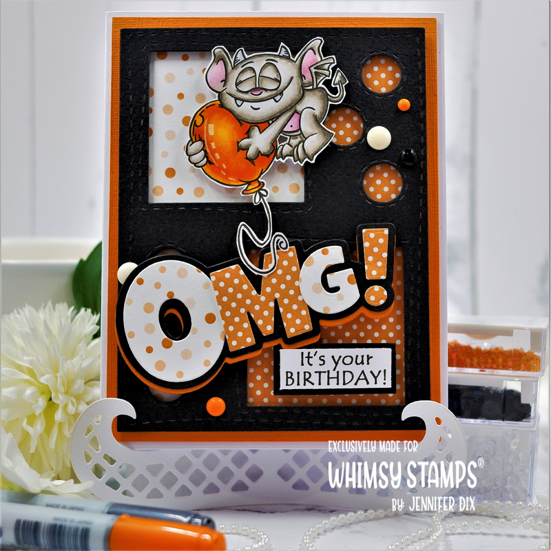 **NEW Gargoyle Birthday Clear Stamps - Whimsy Stamps