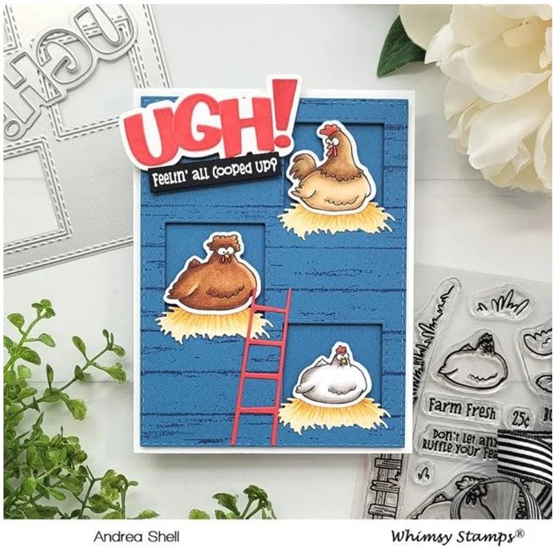 UGH! Word and Shadow Die Set - Whimsy Stamps