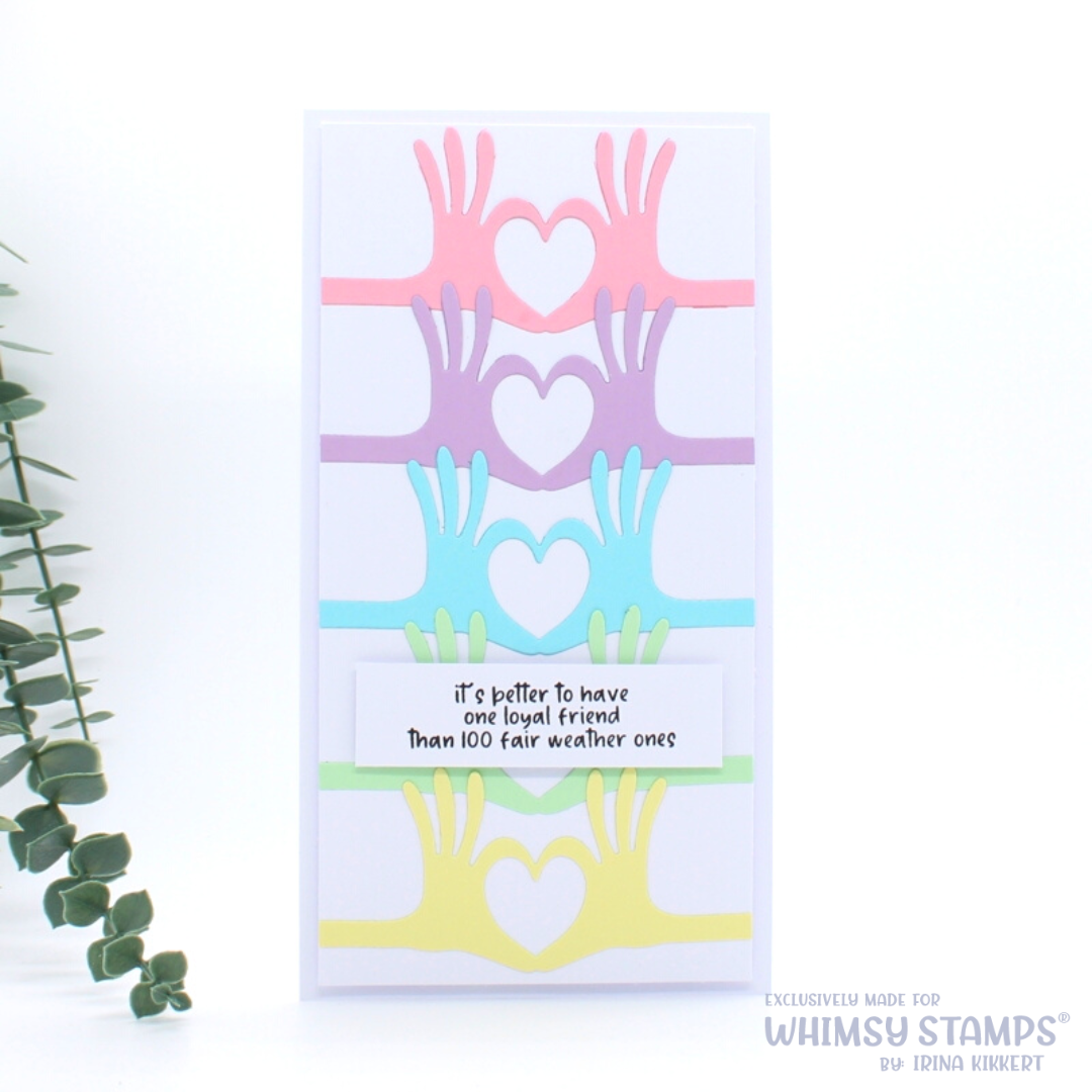 **NEW Heart Hands Die - Whimsy Stamps