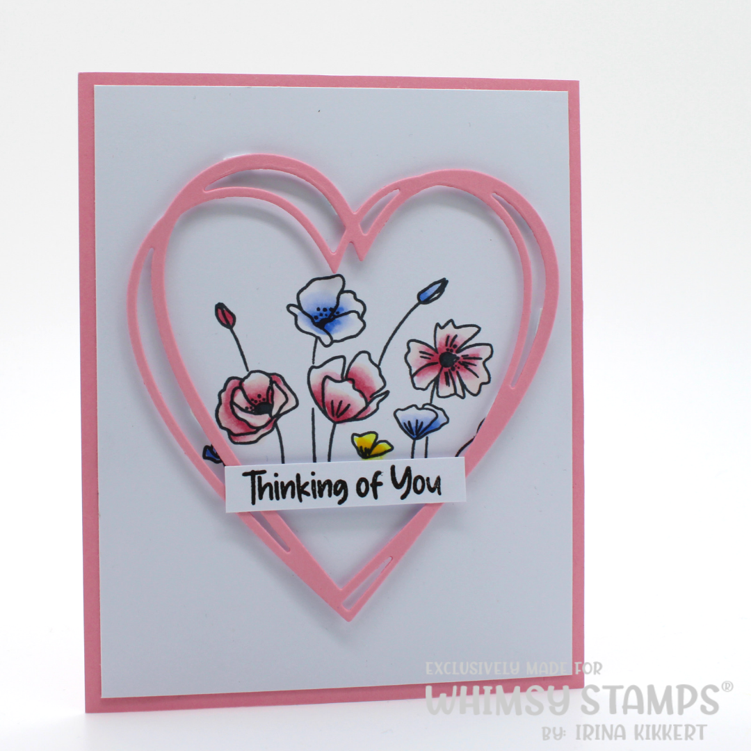 **NEW Poppy Remembrance Clear Stamps - Whimsy Stamps