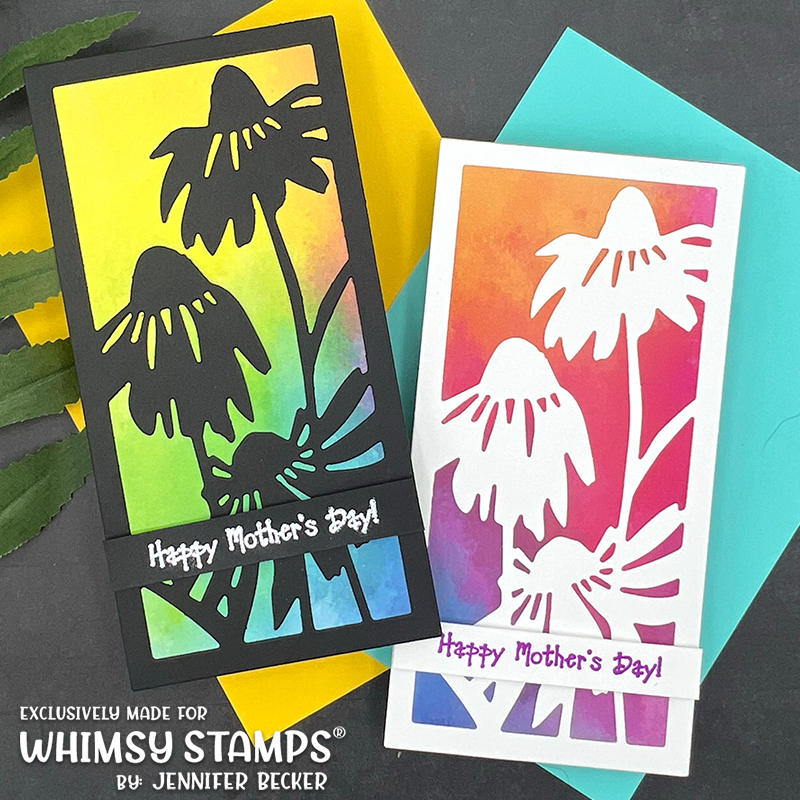 **NEW Coneflower Frame Die - Whimsy Stamps