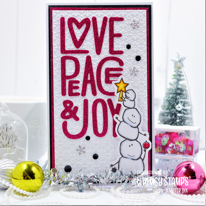 **NEW Snowball Family Clear Stamps - Whimsy Stamps