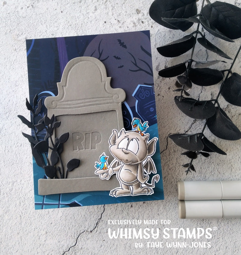 **NEW Slimline Decrepit Grave Die Set - Whimsy Stamps