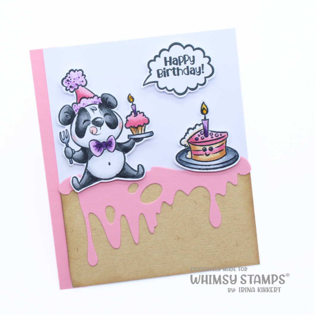 **NEW Panda Party Clear Stamps - Whimsy Stamps