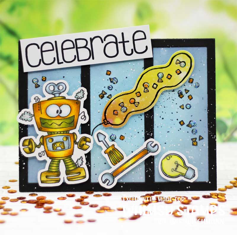 **NEW Robots Clear Stamps - Whimsy Stamps