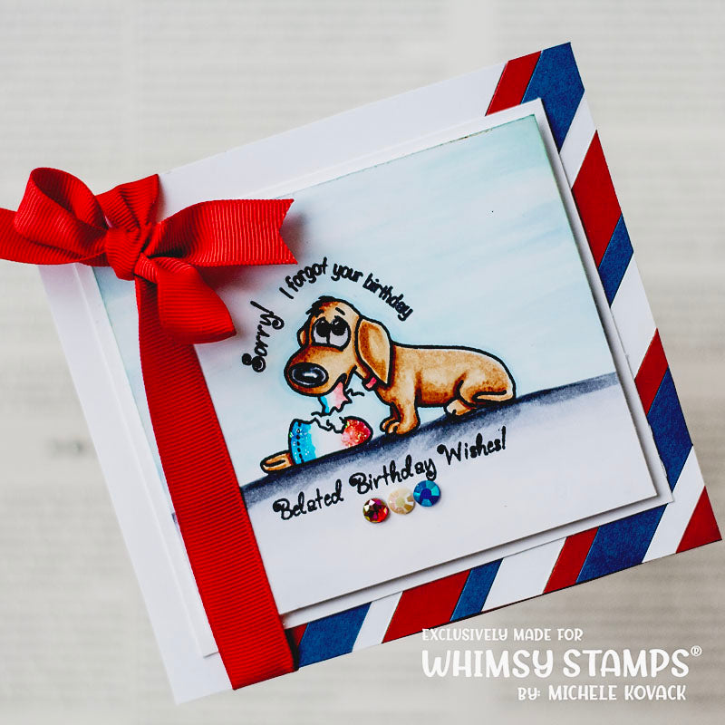 **NEW Doggie Naughty Clear Stamps - Whimsy Stamps