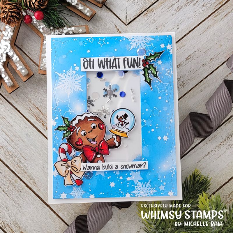 **NEW Gingerbread Fun Clear Stamps - Whimsy Stamps