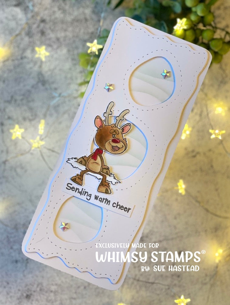 **NEW Reindeer Time Clear Stamps - Whimsy Stamps