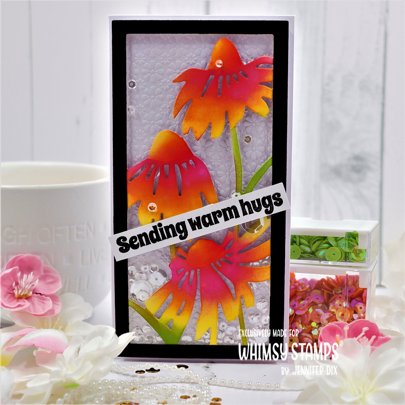 **NEW Coneflower Frame Die - Whimsy Stamps